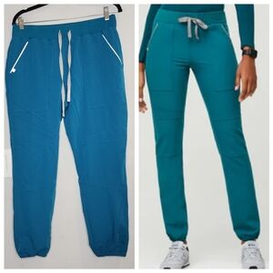 Figs Venis Jogger Scrub Pants Pacific Blue Limited Edition Size Medium Petite MP